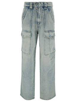 Isabel Marant - Light Blue Heilani Cargo Jeans