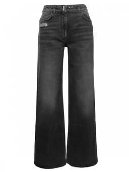 Givenchy - Black 5-Pocket Style Wide Jeans
