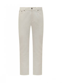 Zegna - White Mid Rise Jeans
