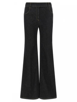 Brunello Cucinelli - Blue Flared High Rise Jeans