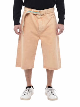 Marcelo Burlon - Beige Loose Solid Shorts