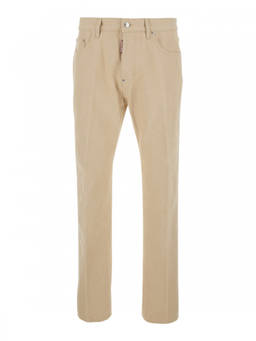 Dsquared2 - Beige Mid Rise Jeans