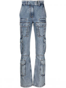 Givenchy - Blue Straight High Rise Jean