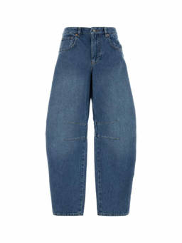 Marine Serre - Blue Relaxed High Rise Jean
