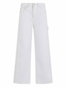 Haikure - White Loose Mid Rise Jeans