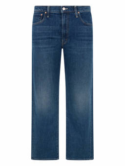 Mother Denim - Blue Straight Mid Rise Jeans