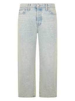 Mother Denim - Light Blue Straight Mid Rise Jeans