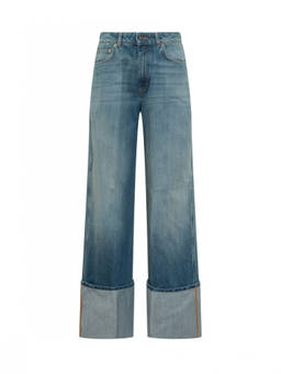 Givenchy - Blue Relaxed High Rise Jeans