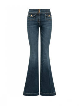 Seafarer - Blue Flared High Rise Jeans