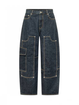 Ganni - Blue Loose High Rise Jeans