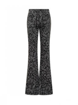 OFF-WHITE - Black Flared High Rise Jeans