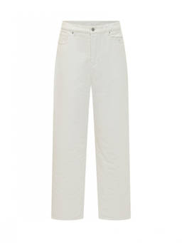 Drole De Monsieur - White Mid Rise Jeans