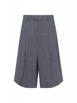 Givenchy - WhiteBlue Check Pattern Shorts