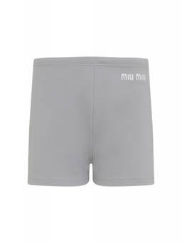 Miu Miu - Grey Polyamide Shorts