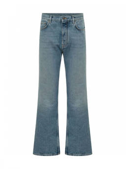 OFF-WHITE - Blue Regular Mid Rise Jean
