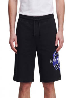Karl Lagerfeld - Black Graphic Logo Shorts