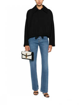 Victoria Beckham - Blue Straight High Rise Jeans
