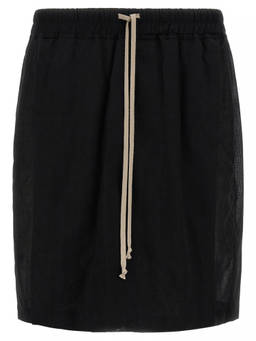 Rick Owens - Black Kiltshorts Bermuda Shorts