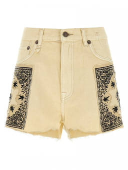 R13 - Beige X-BF Shorts