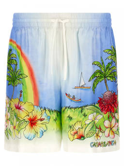 Casablanca - Multicolor Aloha Bermuda Shorts