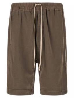 Rick Owens - Grey Wide Pusher Short Bermuda Shorts