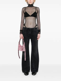 Givenchy - Black Wide-Leg Denim Cotton Jeans