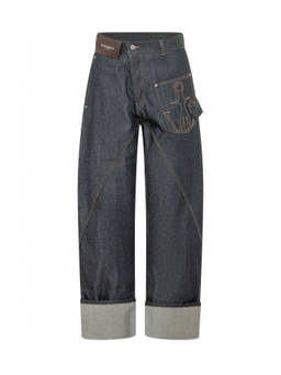 JW Anderson - Blue Loose High Rise Jeans
