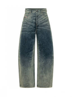 Diesel - Blue Loose High Rise Jeans