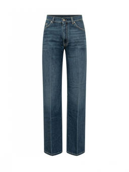 Stella McCartney - Blue Straight High Rise Jeans