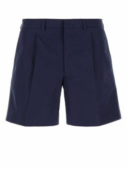 PRADA - Navy Blue Solid Shorts
