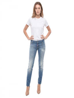 Dsquared2 - Blue Skinny Low Rise Jeans