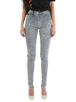 Philipp Plein - Blue Skinny High Rise Jeans