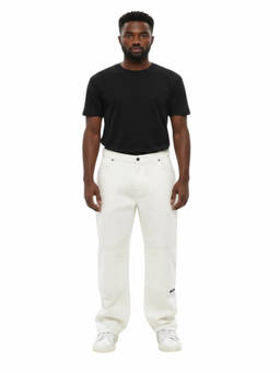 MSGM - White Straight Solid Jeans