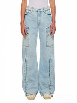 Stella McCartney - Blue Front Zip Cargo Denim