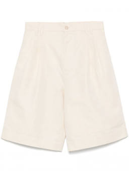 Filippa K - Beige Linen and Cotton blend Shorts