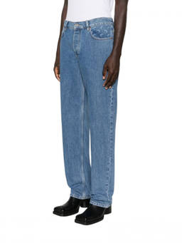Marine Serre - Blue Straight Mid Rise Jeans