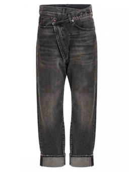 R13 - Grey Cross Over Denim Jeans