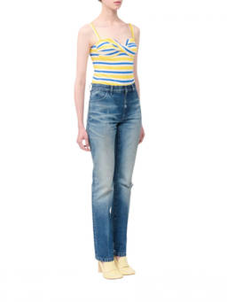 MM6 Maison Margiela - Blue Straight High Rise Jeans