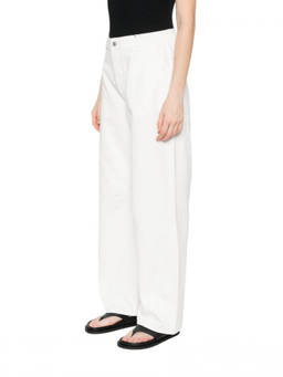 HERSKIND - White Straight High Rise Jeans