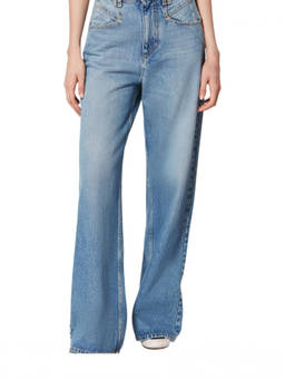 Isabel Marant - Sky Blue Straight High Rise Jeans