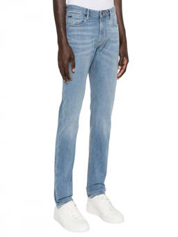 EMPORIO ARMANI - Light Blue Mid Rise Jeans