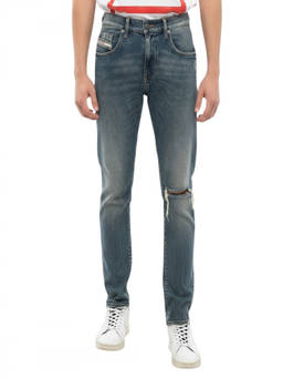 Diesel - Blue Slim Distressed Jeans