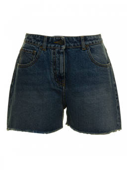 Palm Angels - Blue Denim Shorts