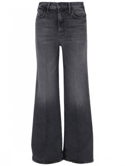 Mother Denim - Dark Grey Flared High Rise Jeans