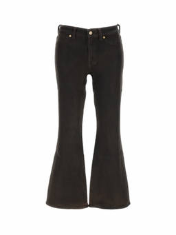 7 For All Mankind - Dark Brown Bootcut High Rise Jeans