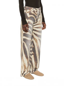 7 For All Mankind - Multicolor Straight High Rise Jeans