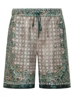 Amiri - Green Paisley Print Shorts