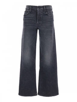 Mother Denim - Black Flared High Rise Jeans