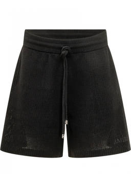 Amiri - Black Crochet Shorts