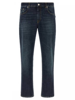 Department 5 - Blue Straight Mid Rise Jeans